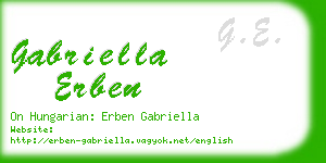 gabriella erben business card